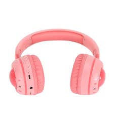 Amazon.com: Auriculares 5.0 para niños, cómodas almohadillas para los oídos, micrófono desmontable portátil, iluminación RGB, estéreo de alta fidelidad, auriculares para niños para clases en línea (rosa) : Electrónica
