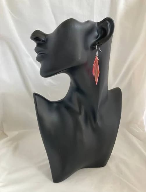 Geometric Resin Dangle Earrings