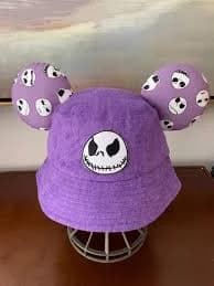 Mickey Ears Jack Skellington Inspired Bucket Hat