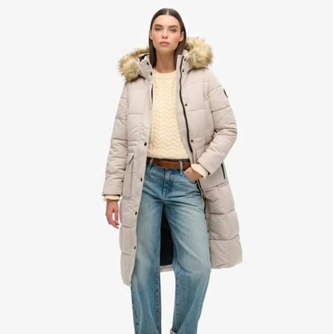 Superdry Women's Everest Longline Puffer Coat