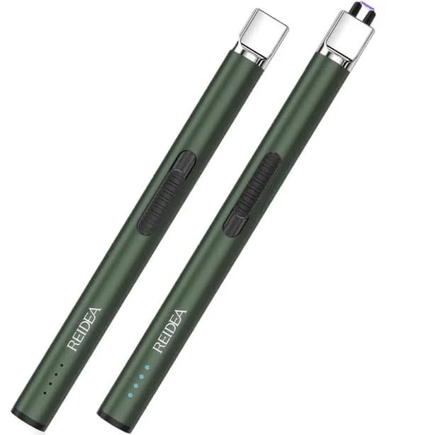 Afoxsos Windproof Pro Zinc Alloy Electronic Cigar Accessory Rechargeable USB Flameless Lighter Arc
