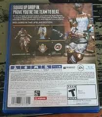 EA APEX LEGENDS Video Game Disc WITHOUT Lifeline Bundle for Sony Playstation 4