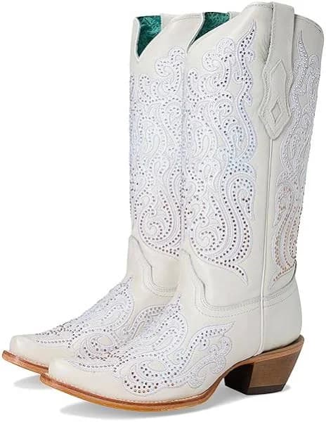 Corral Women's Crystal Embroidered Snip Toe Western Boots
