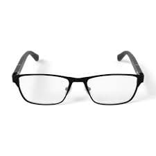 Walmart Men's FM17197 Browline Prescription Eyeglasses with Case, Black HSA/FSA Eligible - Walmart.com