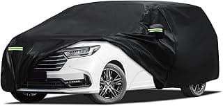 Car Cover Fit for Honda Odyssey Minivan 1999-2026, Migaven Waterproof Full Exterior Cover Sun Rain Protection with Door Zipper and Cotton Lining