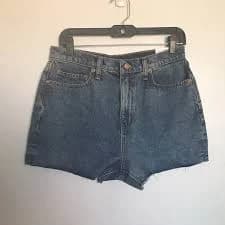 PINK Victoria Secret Denim Blue Women's Cut Off Shorts - Size 29