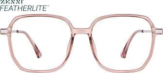 Pink Square Glasses #7837719 | Zenni Optical