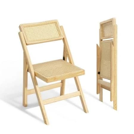Ktaxon 2 Piece Folding Straight Arm Modern Mid-Century Dining Chairs