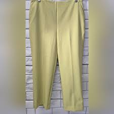 Rachel Zoe | Pants & Jumpsuits | Rachel Zoe Ladies Lime Green Straight Leg Dress Pant High Waist Cropped Ankle Po | Poshmark
