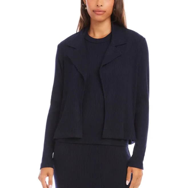 Karen Kane Women's Notch Lapel Rib Jacket