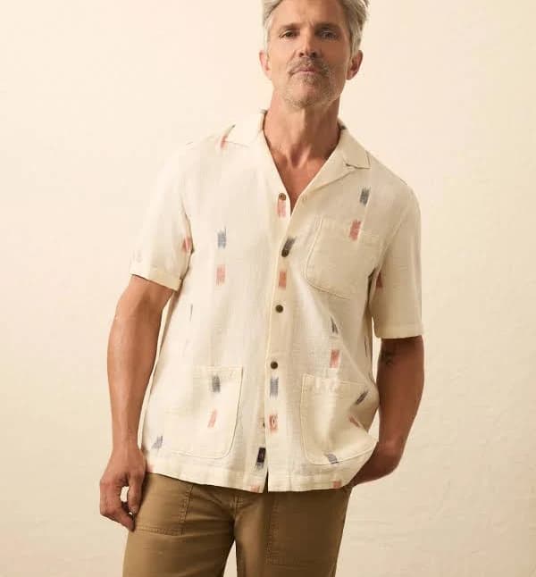 Faherty Men's Resort Short-Sleeve Cotton Shirt