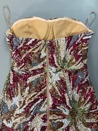 Luxe Strapless Sequin Embroidered Floral Maxi Gown | Gala Evening Dress | Trend4us