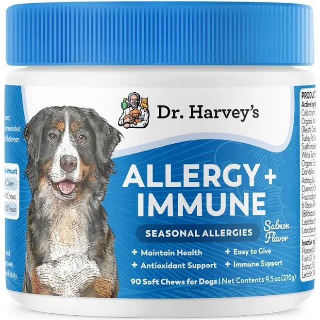 Dr. Harvey's Dog Allergy & Anti-Itch Relief Soft Chew Supplement Bites
