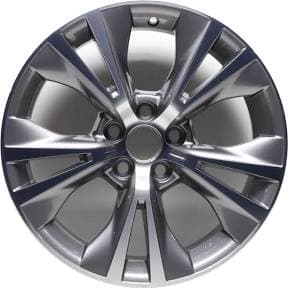 Toyota Highlander 5 V-Spoke Machined Face Painted Gray Pockets 18x7.5 Alloy
