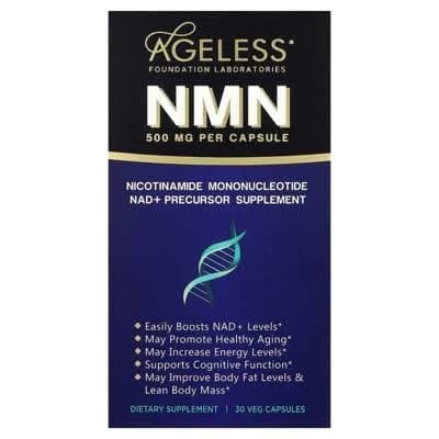 Ageless Foundation Laboratories NMN 500 mg 30 Capsules