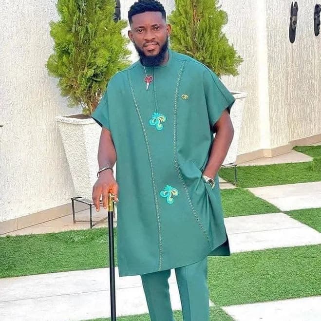 African Men's Dashiki Senator Suit