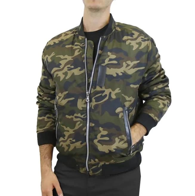 Aviator Camo Flight Bomber Jacket