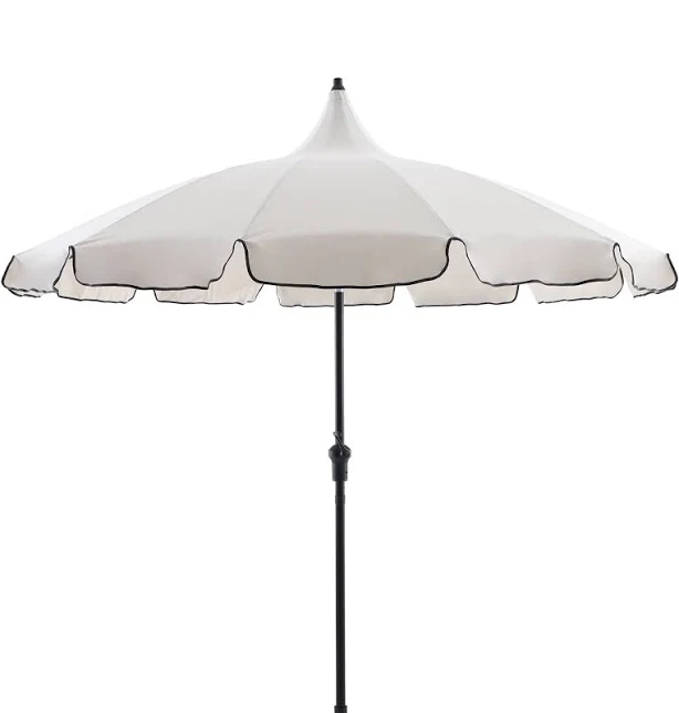 My Texas House 9ft Outdoor Round Market Patio Umbrella