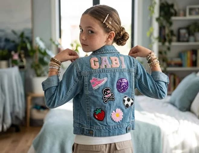 Personalized Denim Jacket for Girls