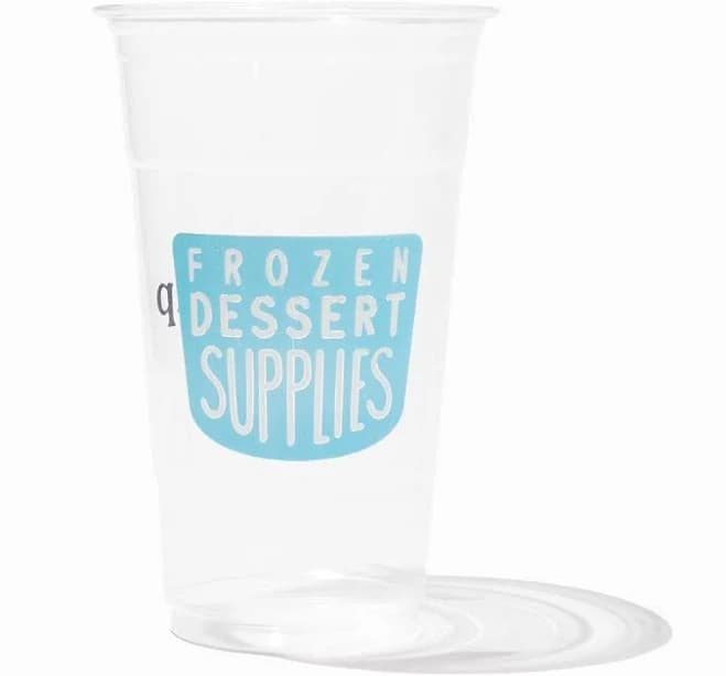 24 oz Custom Branded Clear Plastic Disposable PET Cups