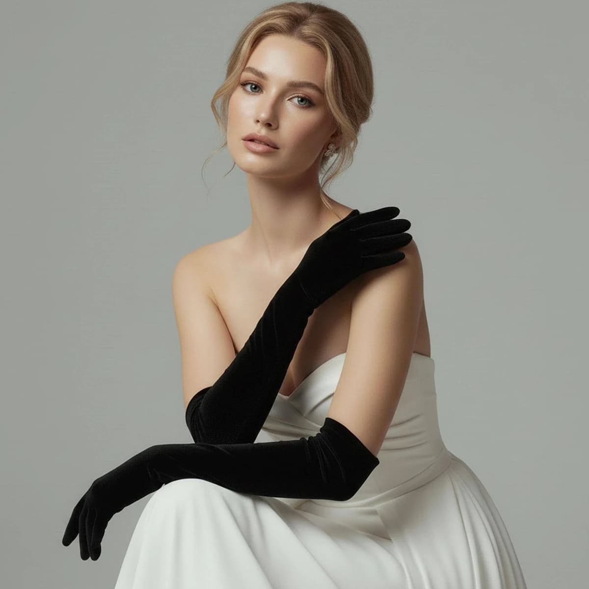 Velvet Opera Gloves