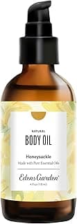 Honeysuckle Body Oil – Bath, Body & Massage Oil with Pure Essential Oils & Vitamin E, Moisturizing Floral Aromatherapy for Skincare, 4 fl oz (118 ml)