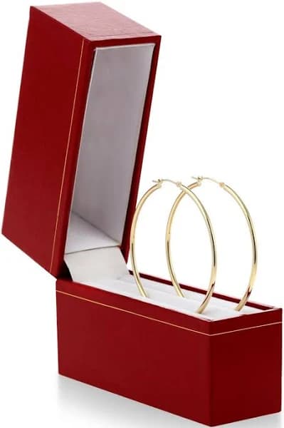 14K Gold Large Hoop Earrings