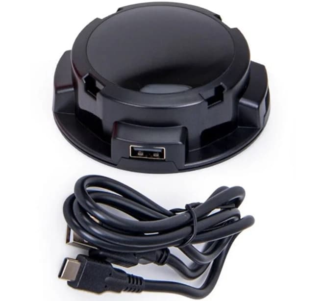 Charger Dock Stand With Led Indicator Light Portable Round Charging