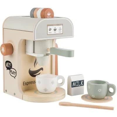 Hey Play Wooden Toy Coffee Maker