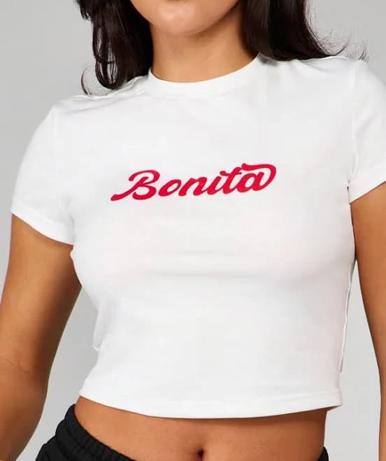 Missguided Bonita Script Logo Baby Tee