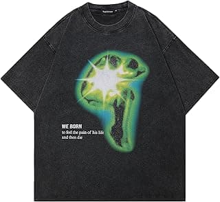T-Shirt Streetwear Aesthetic Graphic Eyes Relaxed Tee Shirt Men Unisex