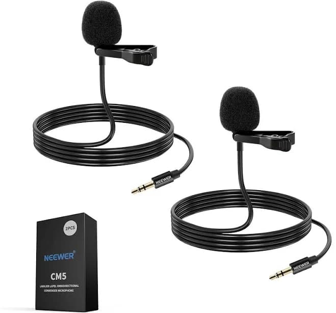 Neewer CM5 Wired Lavalier Lapel Condenser Microphone