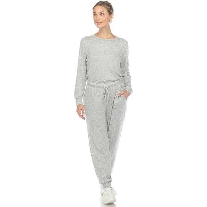 White Mark Women's 2 Piece Lounge Set