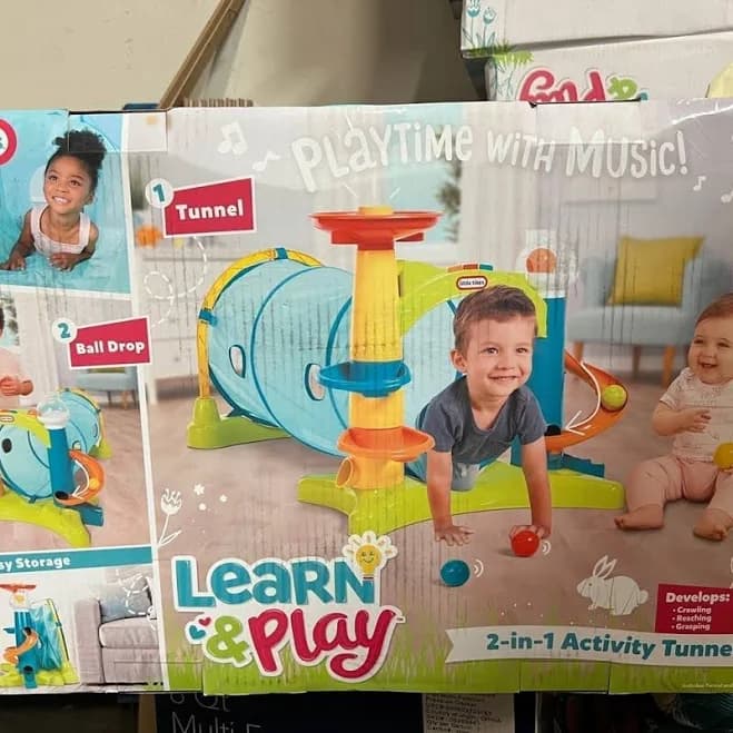 Little Tikes Little Tykes Learn + Play Tunnel Brand New - New Toys & Collectibles | Color: Blue