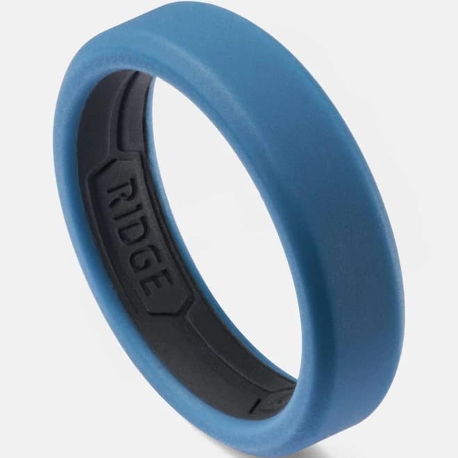 Set of 2 Ridge Silicone Bands with a Lifetime Warranty