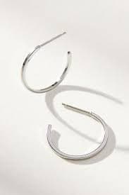 Small Squared Hoop Earrings | Anthropologie