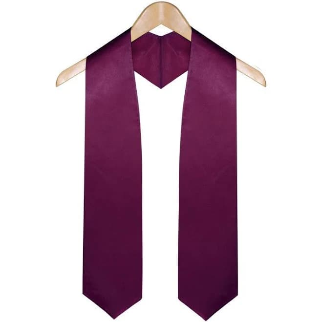 stoles.com Maroon Graduation Stole - Plain Stoles