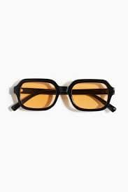 Rectangular Sunglasses - Black/yellow - Ladies | H&M PH