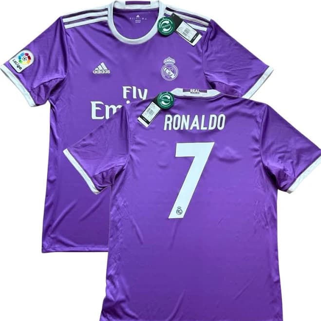 2016/17 Real Madrid Away Jersey 7 Ronaldo Large Adidas Soccer Cr7