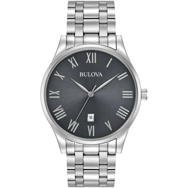 Bulova Men's Classic Stainless Steel Watch 96b261