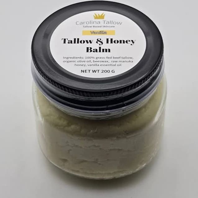 Tallow & Honey Balm jar