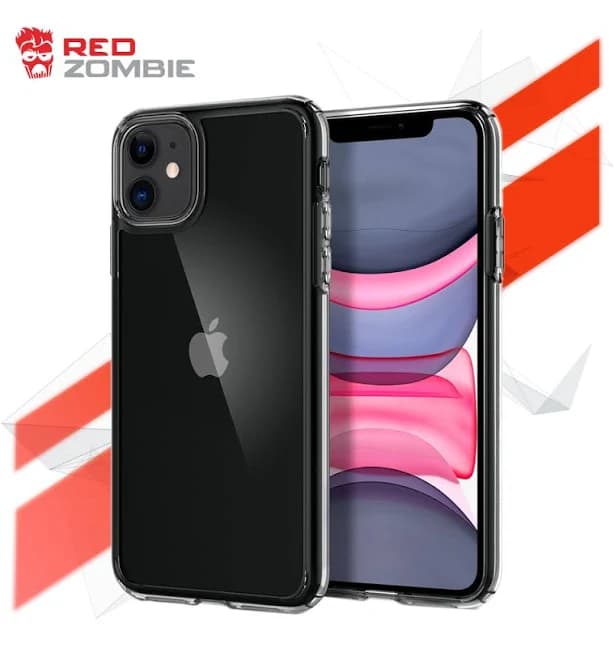 Red Zombie Clear Space Case for iPhone 13