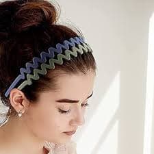 APSAMBR- 6 pcs Thin Headbands for Girls and Women Hair Accessories, Nonslip Matte Plastic Headbands with Teeth, Hair Hoop Headband Hard Wavy Hair Bands, Skinny Headbands : Amazon.in: Jewellery
