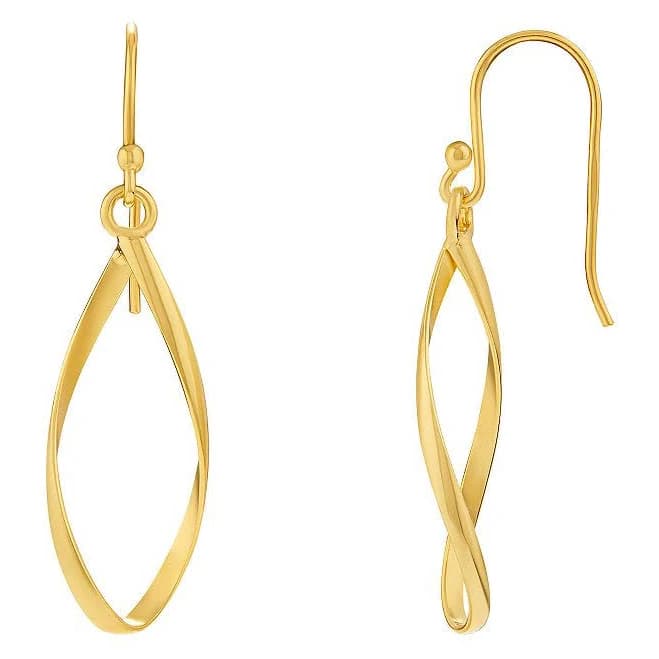 Primrose Women's Sterling Silver Twist Teardrop Earrings