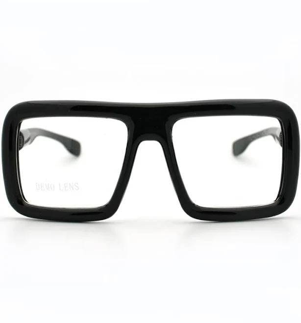Thick Square Glasses Clear Lens Eyeglasses Frame Super Oversized