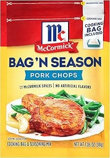 McCormick Bag 'n Season Pork Chops Cooking Bag & Seasoning Mix, 1.06 oz