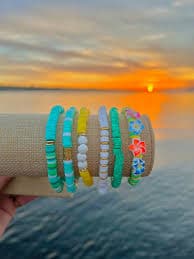 Hawaiian Beaded Stretch Bracelets - Etsy Israel