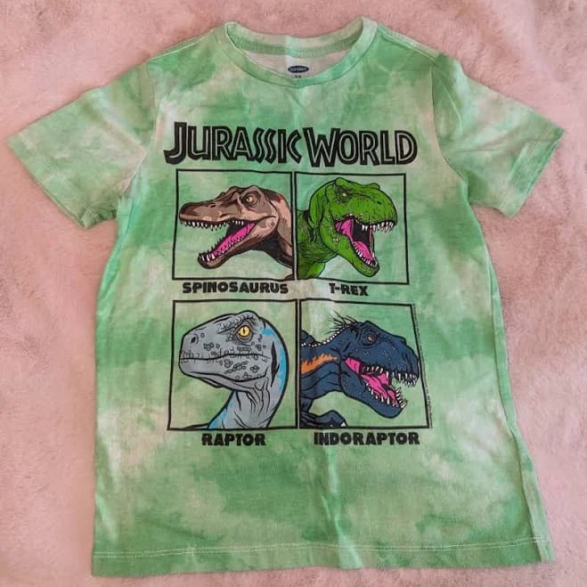 Old Navy Shirts & Tops | Kids Jurassic World Shirt | Color: Green | Size: Mg | Ratherbatdisney's Closet