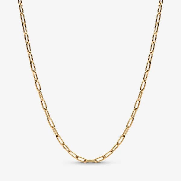 Pandora Elongated Link Chain Necklace in 14K Gold-Plated