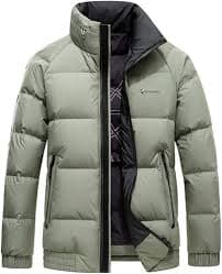 Amazon.com: YMGSCC Men's Korean Casual Loose Winter Stand-up Collar Down Jacket with Fleece and Thick Top(X-Large) : Clothing, Shoes & Jewelry